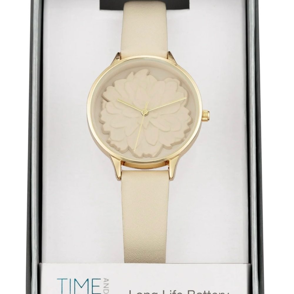 Time and Tru Beige and Gold Women's Watch